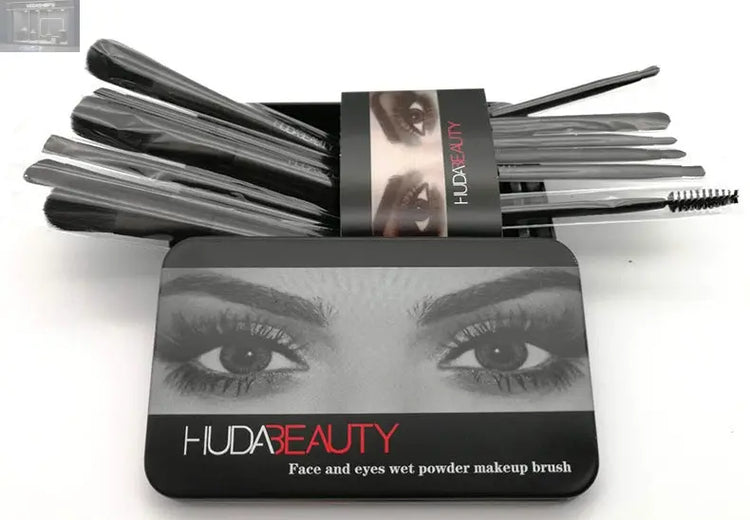 12 makeup brush sets iron box makeup tools makeup tools VEGASHOP VEGASHOP 12 makeup brush sets iron box makeup tools makeup tools