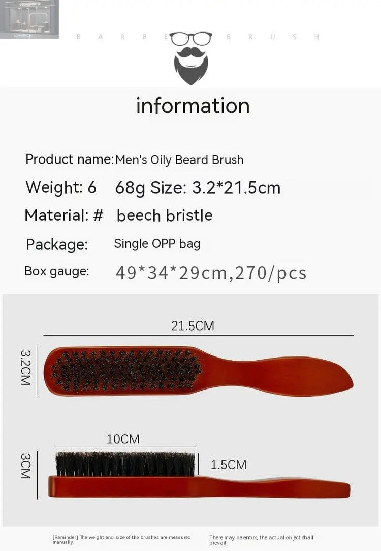 Wooden Handle Pig Bristle Brush Cleaning Broken Hair Brush Hair Salon Tool VEGASHOP VEGASHOP Wooden Handle Pig Bristle Brush Cleaning Broken Hair Brush Hair Salon Tool