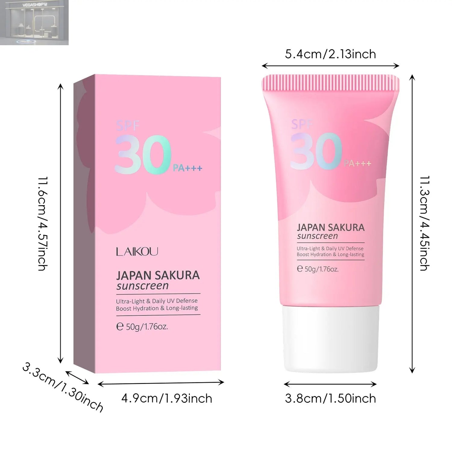 Cherry Blossom SunscreenSPF30 Isolation Skin Care ProductsProduct information: Applicable people: general Specification: Standard specifications Applicable skin type: Universal Net content: 50 Category: cream Packing list: Sunscreen * 1 Product Image:suns