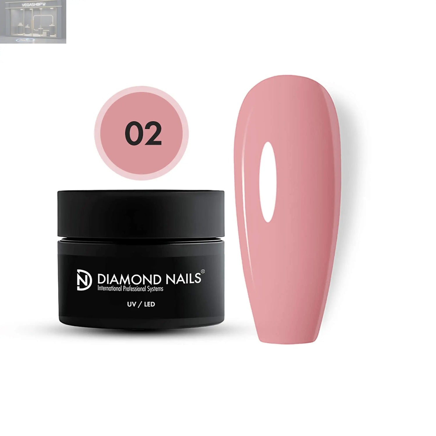 Polygel 02 - Baby Pink - 50g Diamond Nails Diamond Nails Polygel 02 - Baby Pink - 50g