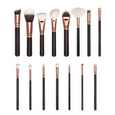Makeup Brush Set Full Set Of Makeup ToolsOverview: 15 new foreign trade makeup brush set rose gold makeup brush set white full set of makeup tools Specification: Product Category: Makeup Brush Number of brushes: 15 Brush material: corrugated silk nylon wo