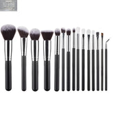 Makeup Brush Set Full Set Of Makeup ToolsOverview: 15 new foreign trade makeup brush set rose gold makeup brush set white full set of makeup tools Specification: Product Category: Makeup Brush Number of brushes: 15 Brush material: corrugated silk nylon wo