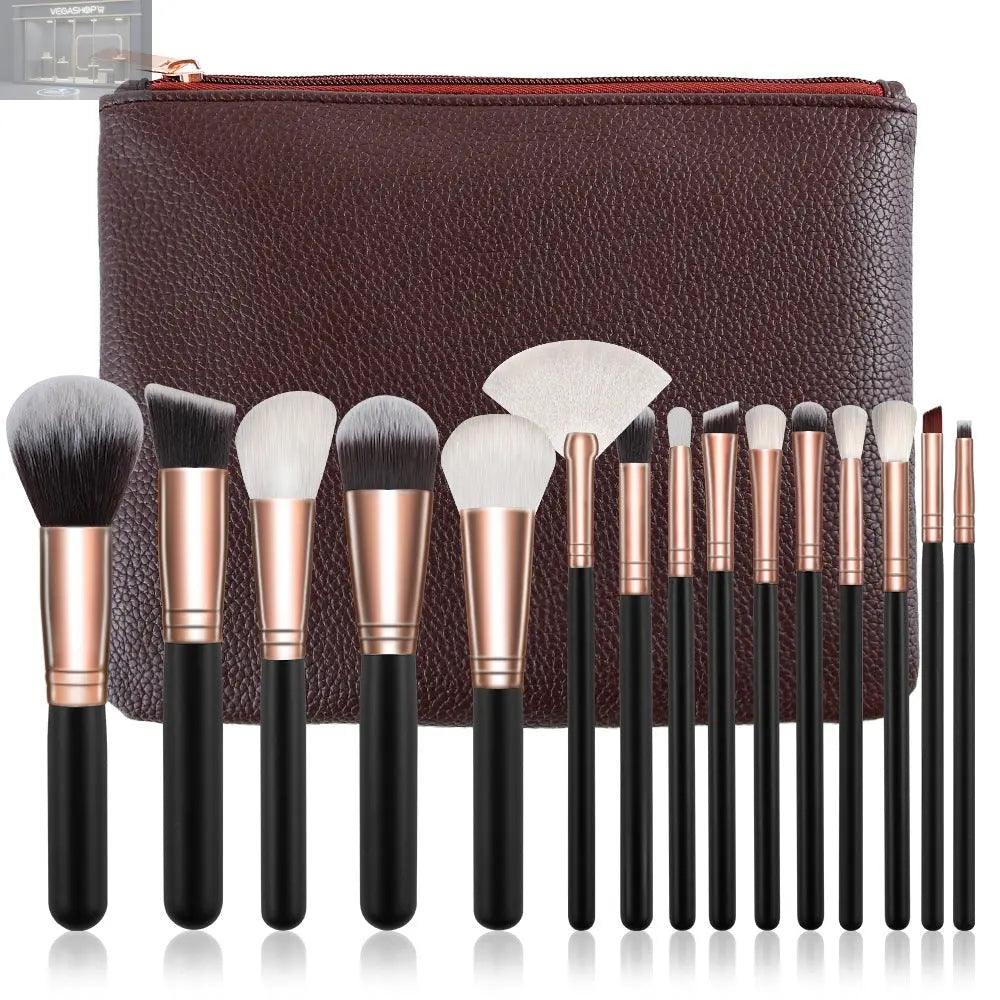 Makeup Brush Set Full Set Of Makeup ToolsOverview: 15 new foreign trade makeup brush set rose gold makeup brush set white full set of makeup tools Specification: Product Category: Makeup Brush Number of brushes: 15 Brush material: corrugated silk nylon wo