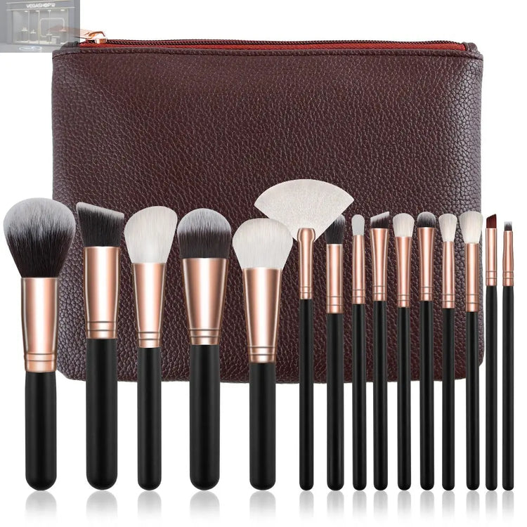 Makeup Brush Set Full Set Of Makeup ToolsOverview: 15 new foreign trade makeup brush set rose gold makeup brush set white full set of makeup tools Specification: Product Category: Makeup Brush Number of brushes: 15 Brush material: corrugated silk nylon wo
