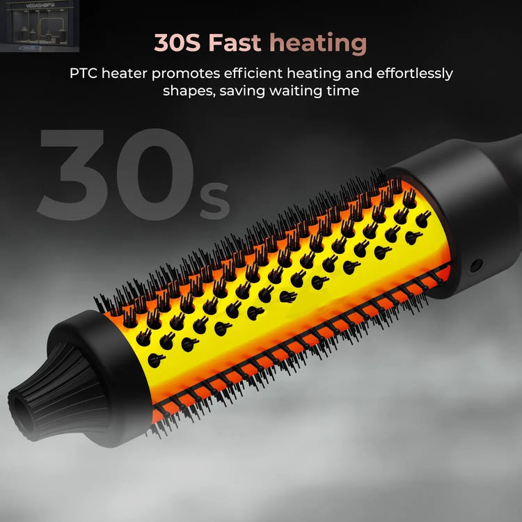 Hair Straightener And Curler Brush Hair Dryer High-power Hot Air VEGASHOP VEGASHOP Hair Straightener And Curler Brush Hair Dryer High-power Hot Air