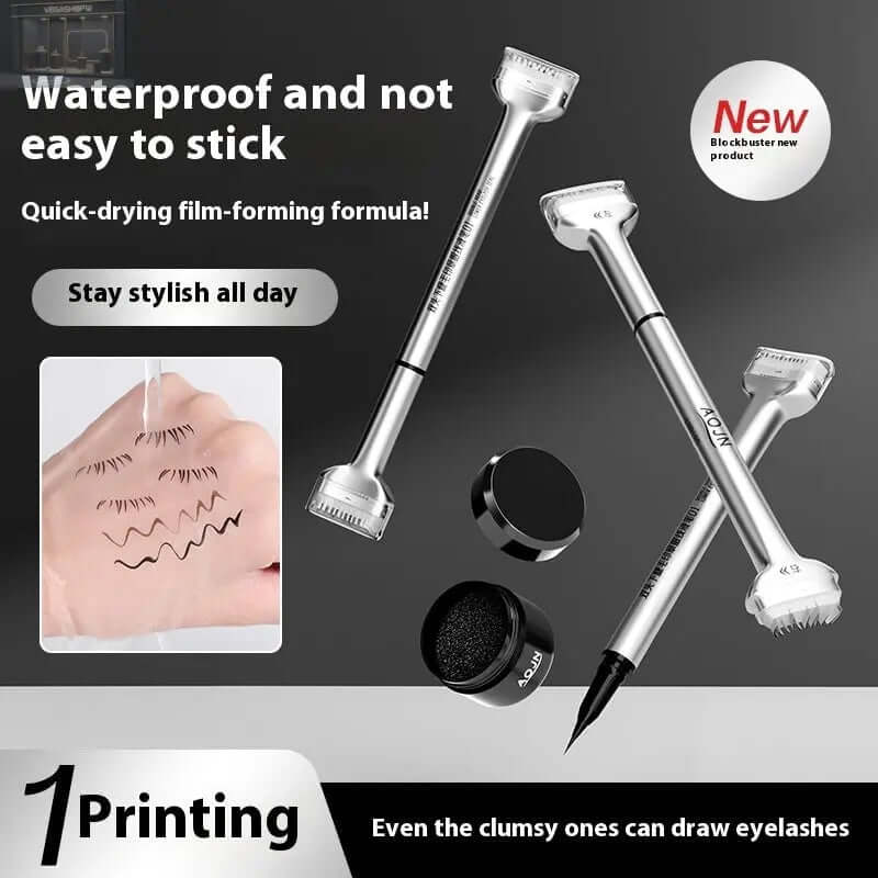 Double-headed Lower Eyelash Stamp Pen Waterproof Natural Long Lasting Eyeliner Beauty ProductsProduct information: Makeup tools classification: other makeup/beauty tools Applicable population: general population Type: eyeliner Color classification: 01