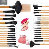 32 Makeup Brushes Set Makeup ToolsProduct information: Product Category: makeup brush Brush suit count: 32 count Brush hair material: Artificial fiber Brush Bag type: cloth bag Toothbrush handle material: wooden handle Toothbrush handle specification: por