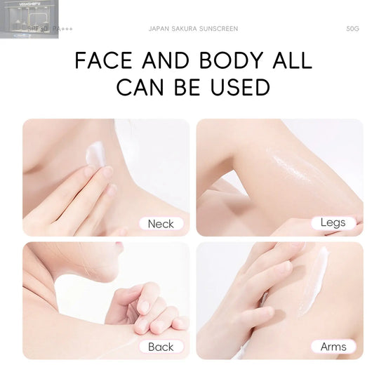 Cherry Blossom SunscreenSPF30 Isolation Skin Care ProductsProduct information: Applicable people: general Specification: Standard specifications Applicable skin type: Universal Net content: 50 Category: cream Packing list: Sunscreen * 1 Product Image:suns