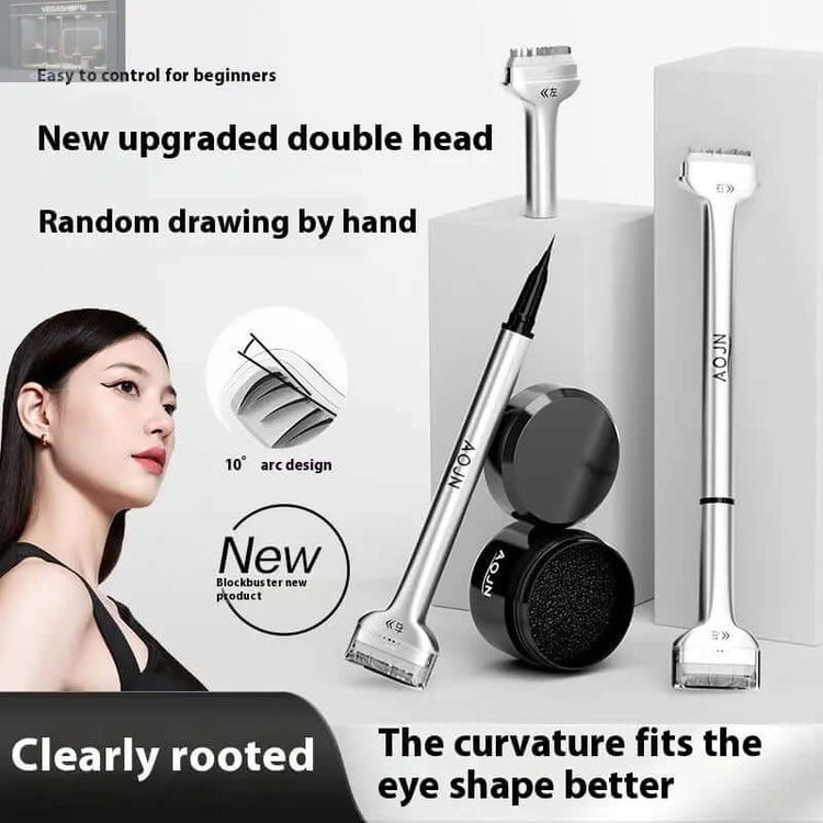 Double-headed Lower Eyelash Stamp Pen Waterproof Natural Long Lasting Eyeliner Beauty ProductsProduct information: Makeup tools classification: other makeup/beauty tools Applicable population: general population Type: eyeliner Color classification: 01