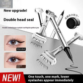 Double-headed Lower Eyelash Stamp Pen Waterproof Natural Long Lasting Eyeliner Beauty ProductsProduct information: Makeup tools classification: other makeup/beauty tools Applicable population: general population Type: eyeliner Color classification: 01