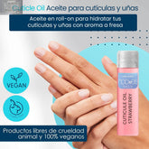 Cuticle Oil Strawberry Roll On 10ml - Aceite para cutículas Aroma Fresa - Nooves Nails NOOVES NOOVES Cuticle Oil Strawberry Roll On 10ml - Aceite para cutículas Aroma Fresa - Nooves Nails