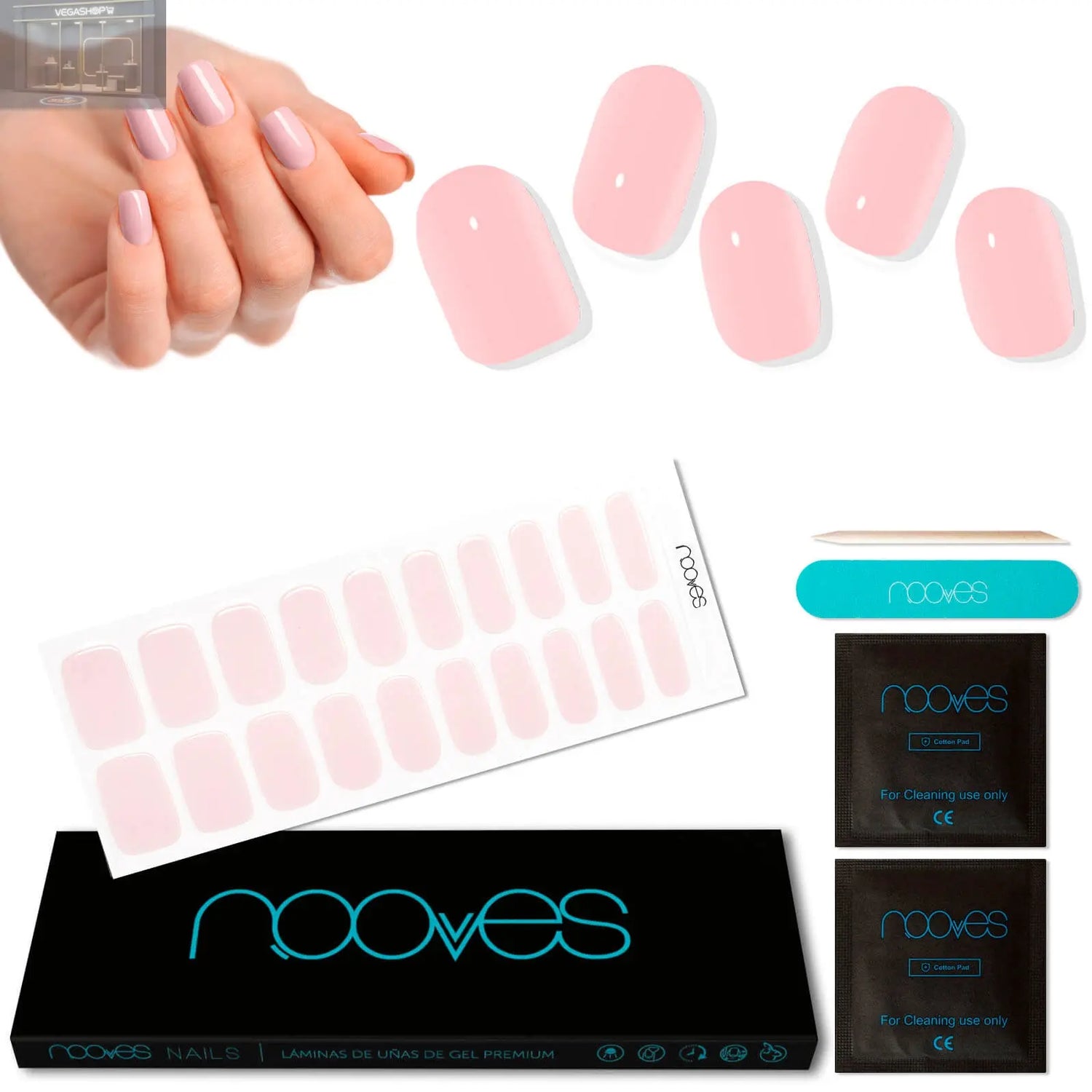 Láminas de Gel - Pale Pink - Nooves Nails NOOVES NOOVES Láminas de Gel - Pale Pink - Nooves Nails