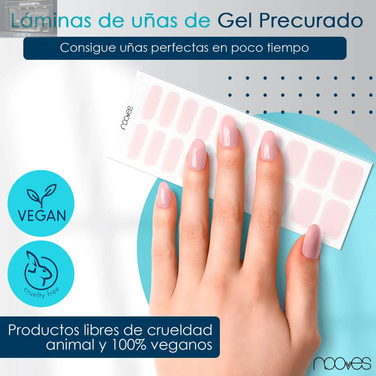 Láminas de Gel - Pale Pink - Nooves Nails NOOVES NOOVES Láminas de Gel - Pale Pink - Nooves Nails
