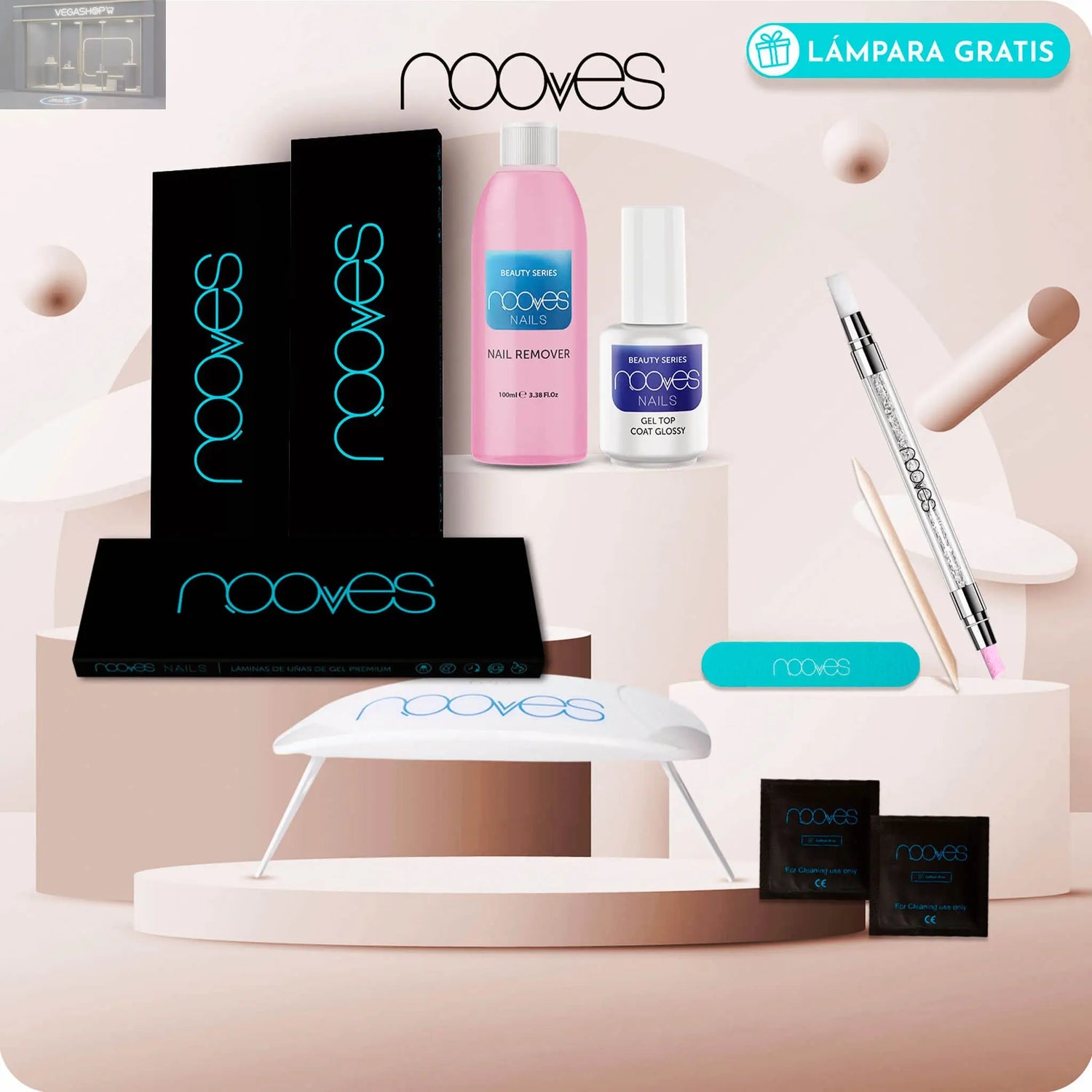 Starter Kit Beauty Complet - Pack de Iniciación con Top Coat y Nail Remover-0