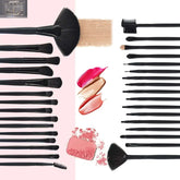 32 Makeup Brushes Set Makeup ToolsProduct information: Product Category: makeup brush Brush suit count: 32 count Brush hair material: Artificial fiber Brush Bag type: cloth bag Toothbrush handle material: wooden handle Toothbrush handle specification: por