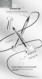 Double-headed Lower Eyelash Stamp Pen Waterproof Natural Long Lasting Eyeliner Beauty ProductsProduct information: Makeup tools classification: other makeup/beauty tools Applicable population: general population Type: eyeliner Color classification: 01