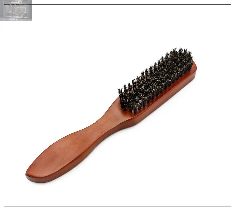 Wooden Handle Pig Bristle Brush Cleaning Broken Hair Brush Hair Salon Tool VEGASHOP VEGASHOP Wooden Handle Pig Bristle Brush Cleaning Broken Hair Brush Hair Salon Tool