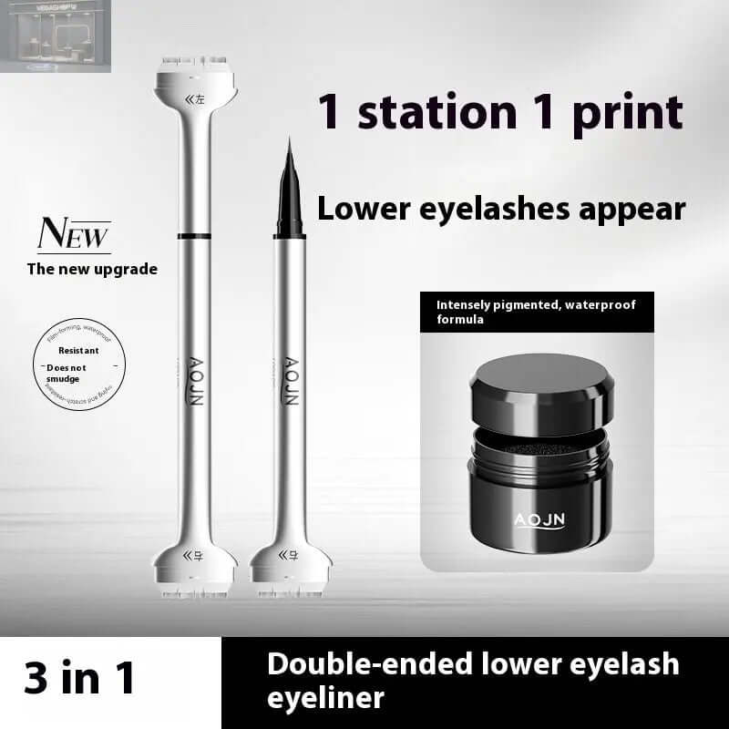 Double-headed Lower Eyelash Stamp Pen Waterproof Natural Long Lasting Eyeliner Beauty ProductsProduct information: Makeup tools classification: other makeup/beauty tools Applicable population: general population Type: eyeliner Color classification: 01