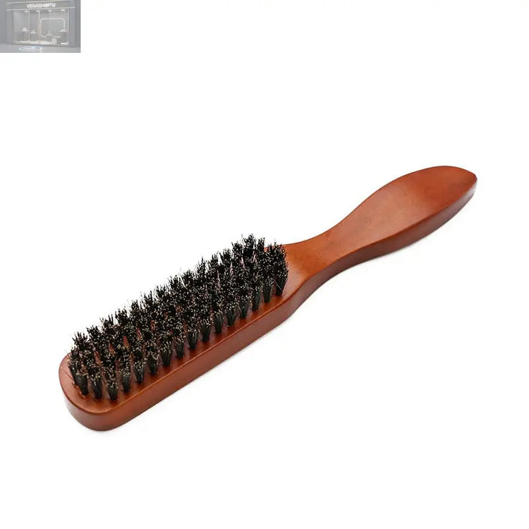 Wooden Handle Pig Bristle Brush Cleaning Broken Hair Brush Hair Salon Tool VEGASHOP VEGASHOP Wooden Handle Pig Bristle Brush Cleaning Broken Hair Brush Hair Salon Tool